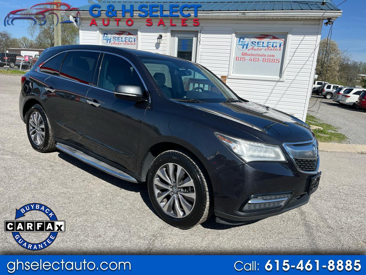 2015 Acura MDX FWD 4dr Tech Pkg