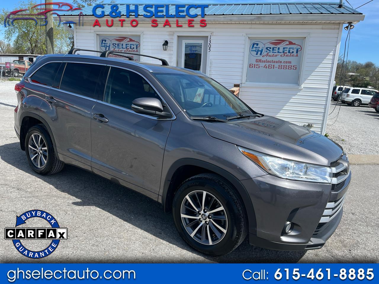 2018 Toyota Highlander XLE 4D SUV AWD