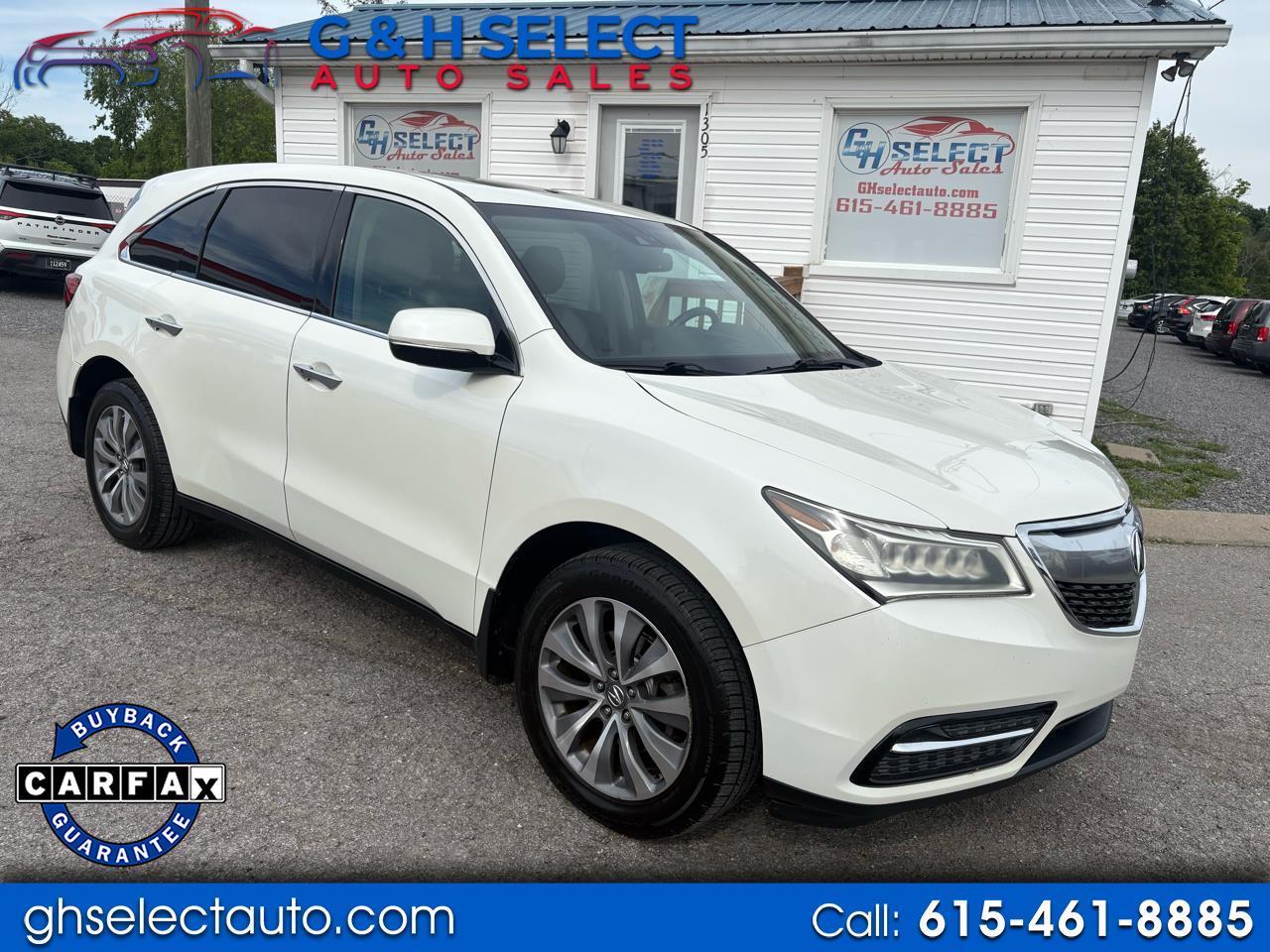2015 Acura MDX SH-AWD 4dr Tech Pkg
