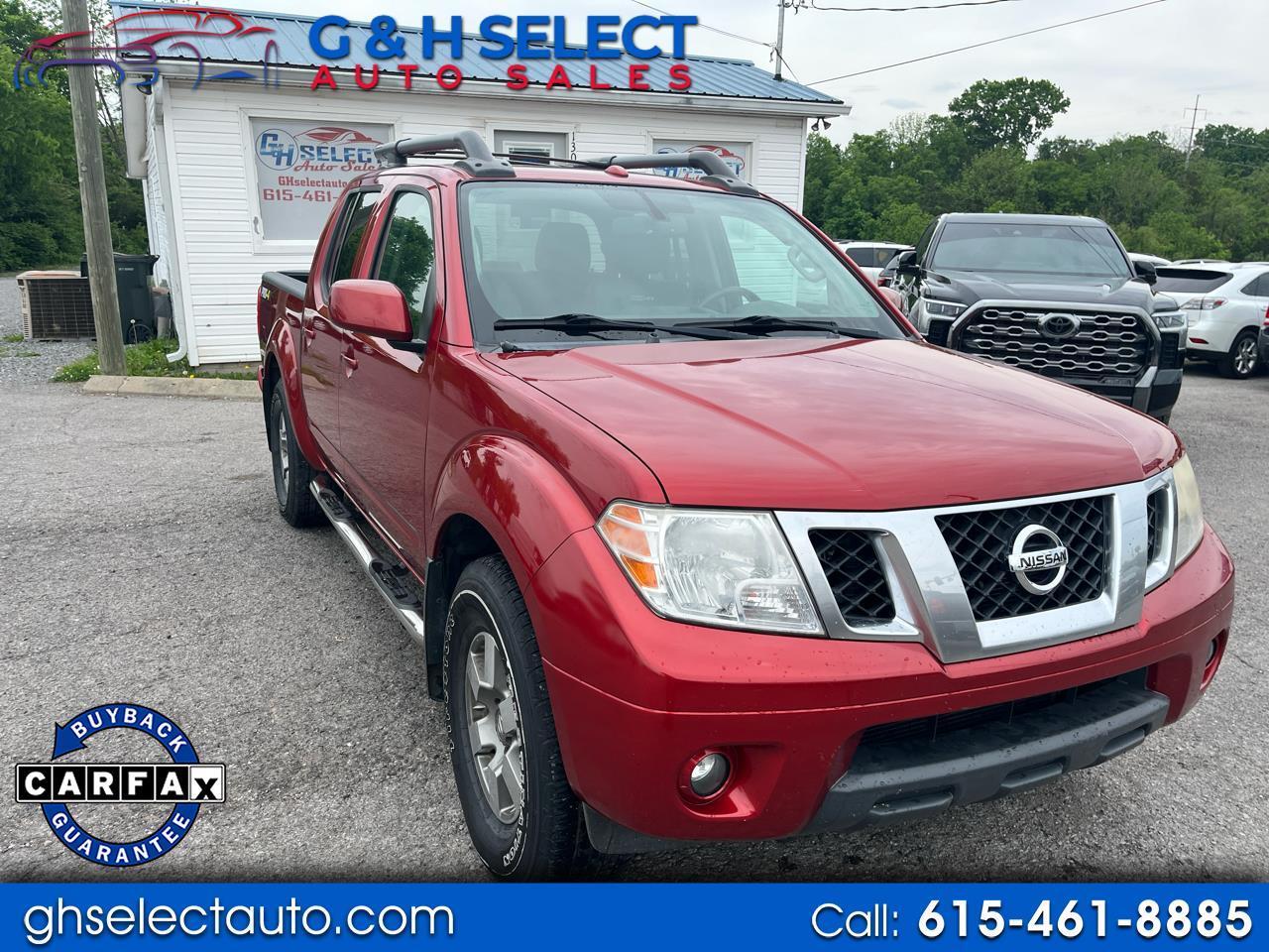 Nissan Frontier 4WD Crew Cab SWB Auto PRO-4X 2013