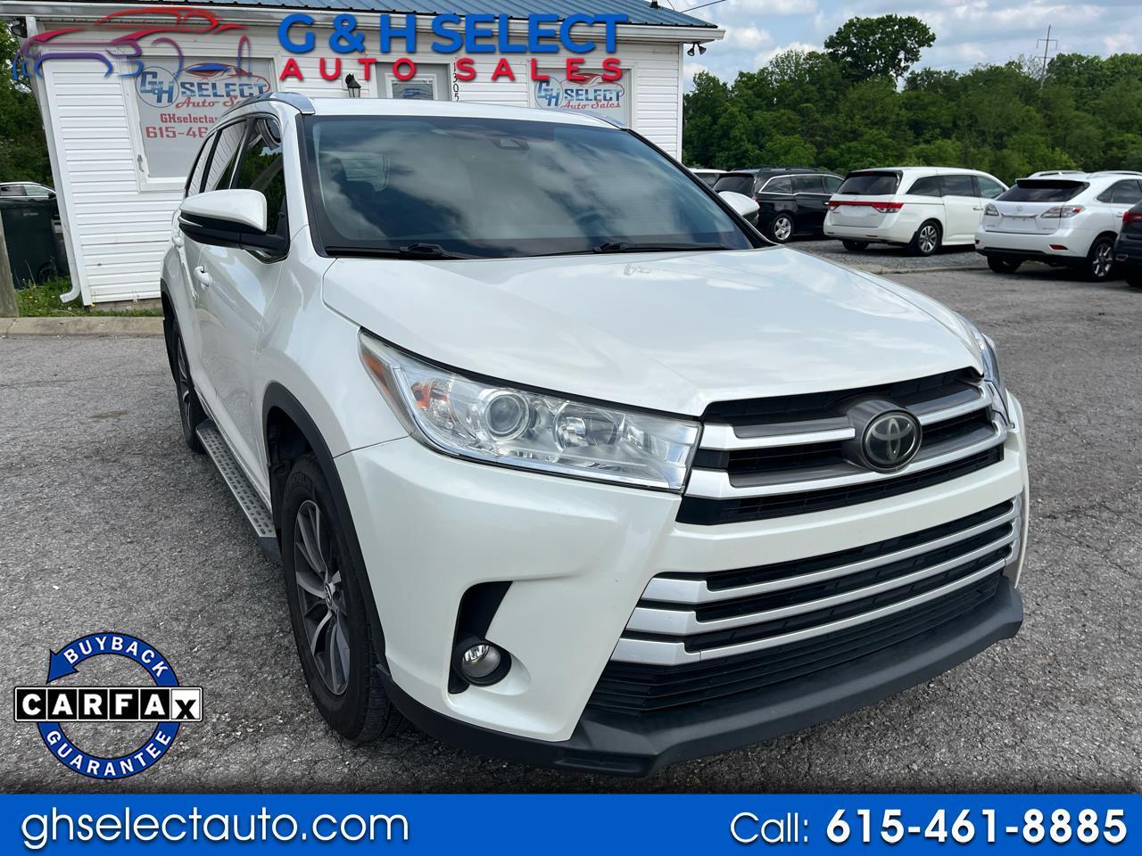 Toyota Highlander XLE FWD V6 2018