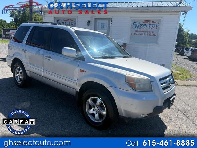 Silver 2007 Honda Pilot 4 Dr EX-L SUV / Crossover Front-Wheel Drive Automatic