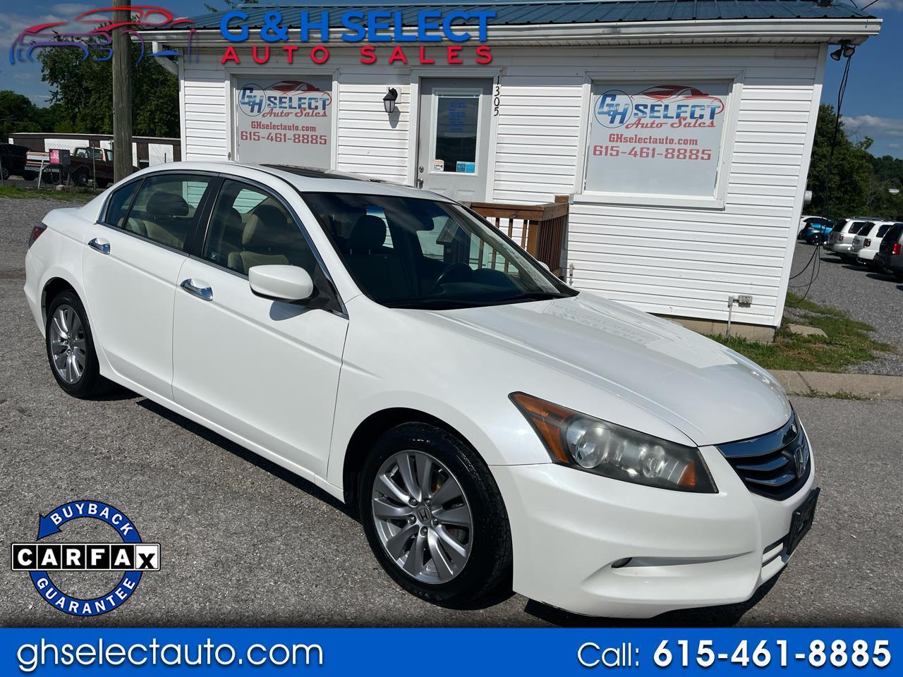 2012 Honda Accord Sdn 4dr V6 Auto EX-L
