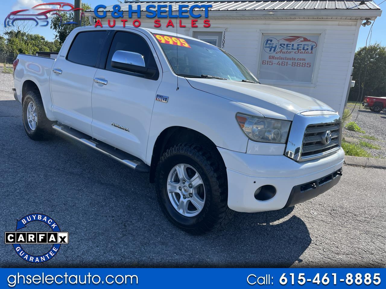 2008 Toyota Tundra 4WD Truck CrewMax 5.7L V8 6-Spd AT LTD (Natl)