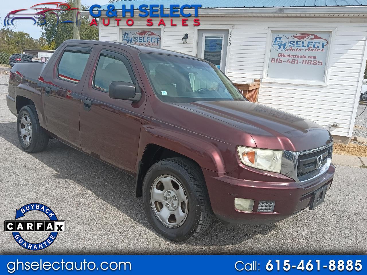 2009 Honda Ridgeline 4WD Crew Cab RT