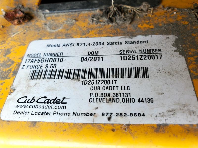 Cub Cadet Z-Force L 60  2011