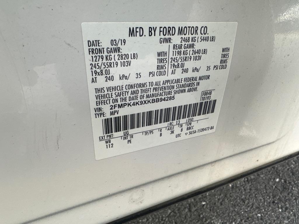 Ford Edge Titanium 4D SUV AWD 2019