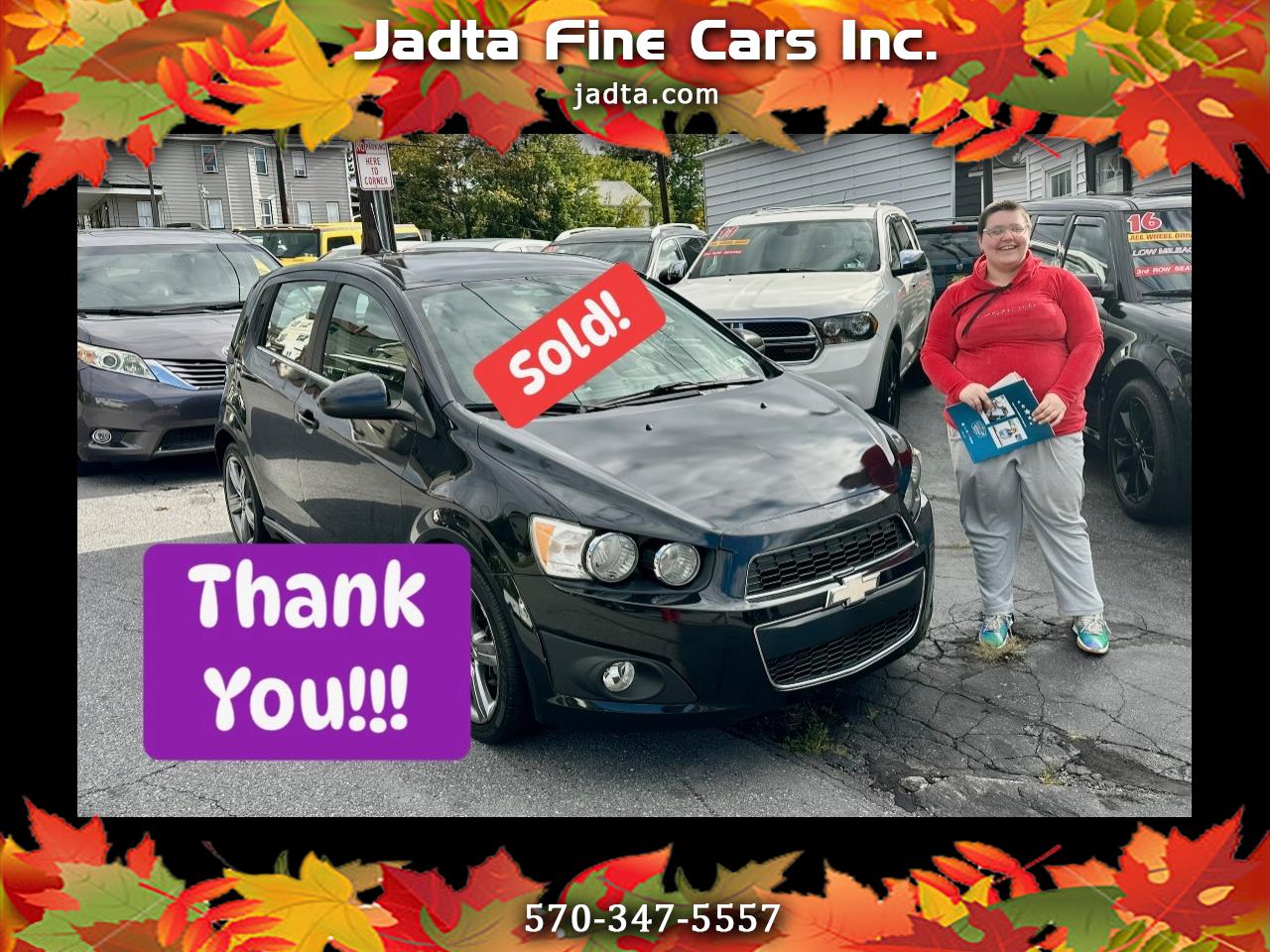 2014 Chevrolet Sonic RS Auto 5-Door