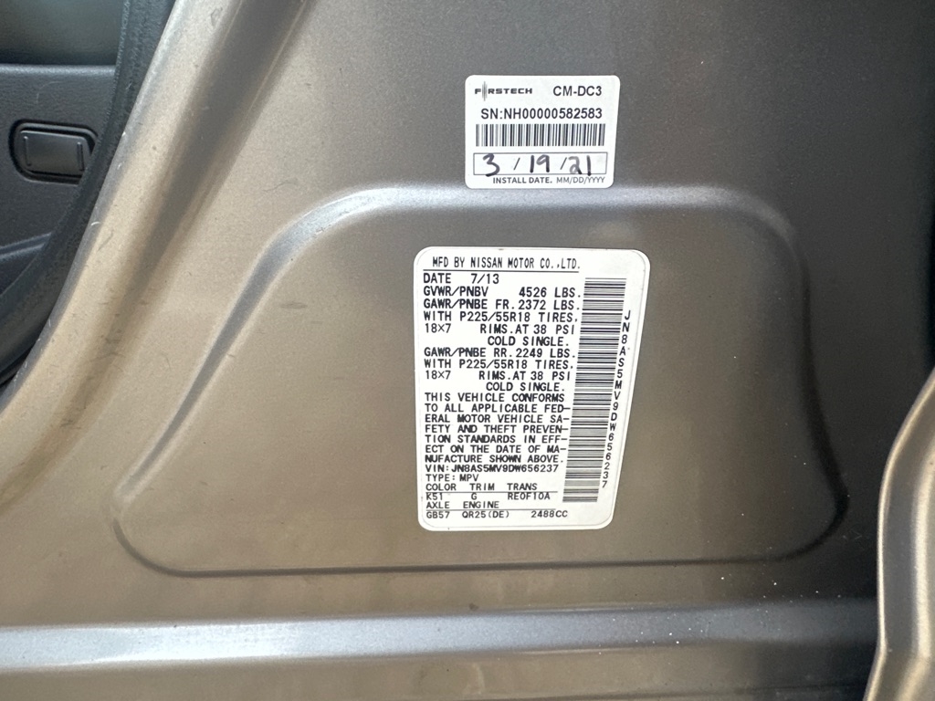 Nissan Rogue SL 4D SUV AWD 2013