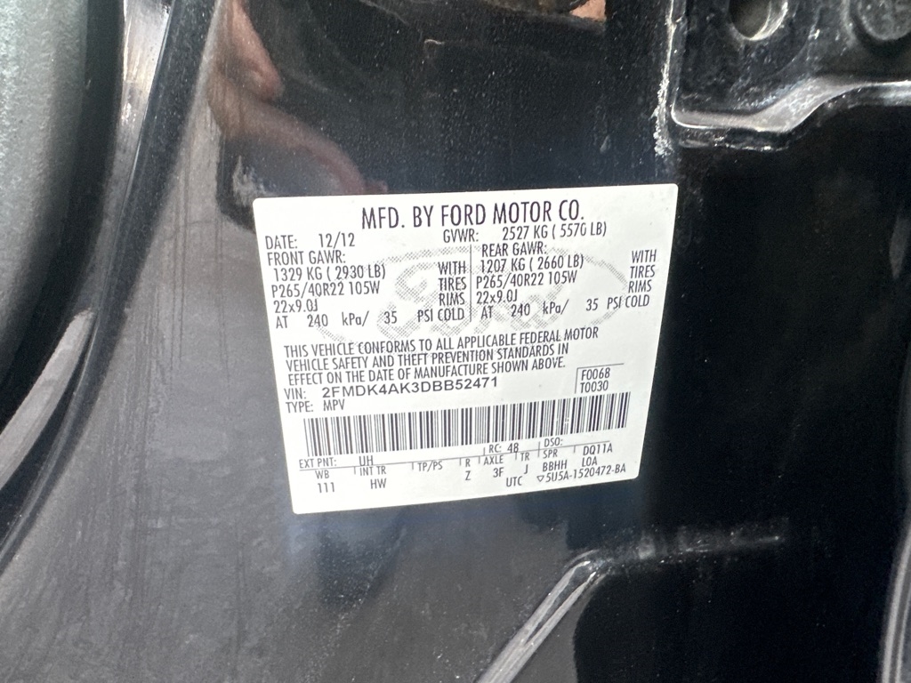 Ford Edge Sport 4D SUV AWD 2013