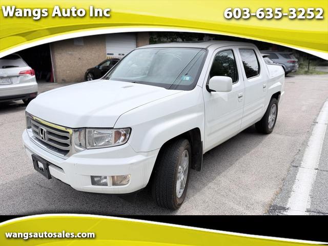 White 2014 Honda Ridgeline Pickup Truck Four-Wheel Drive 5-Speed Automatic