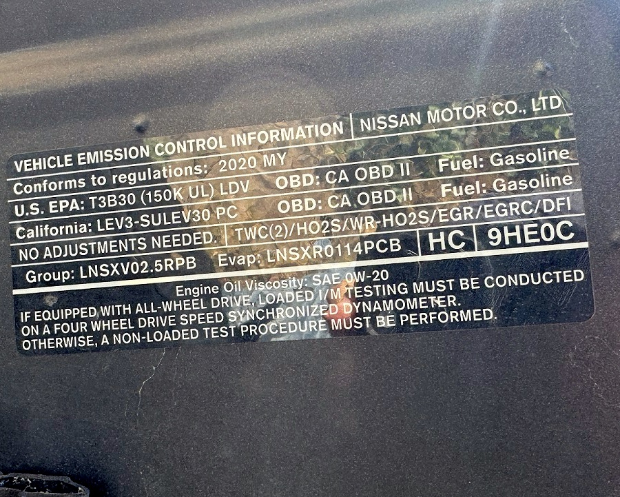 Nissan Altima S FWD 2020