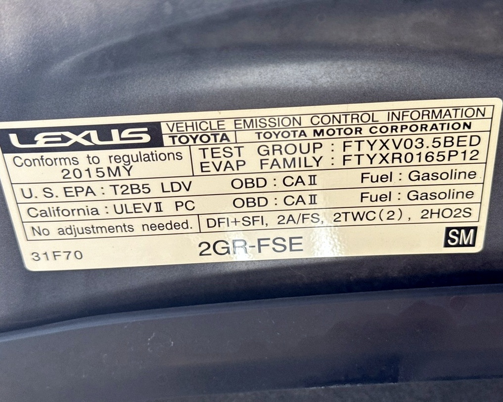 Lexus GS 350 4dr Sdn RWD 2015