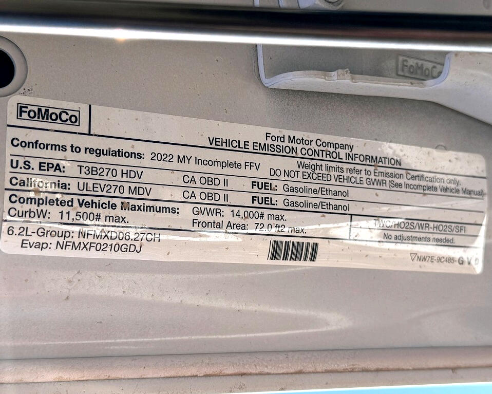 Ford Super Duty F-350 SRW XL 4WD SuperCab 168" WB 60" CA 2022