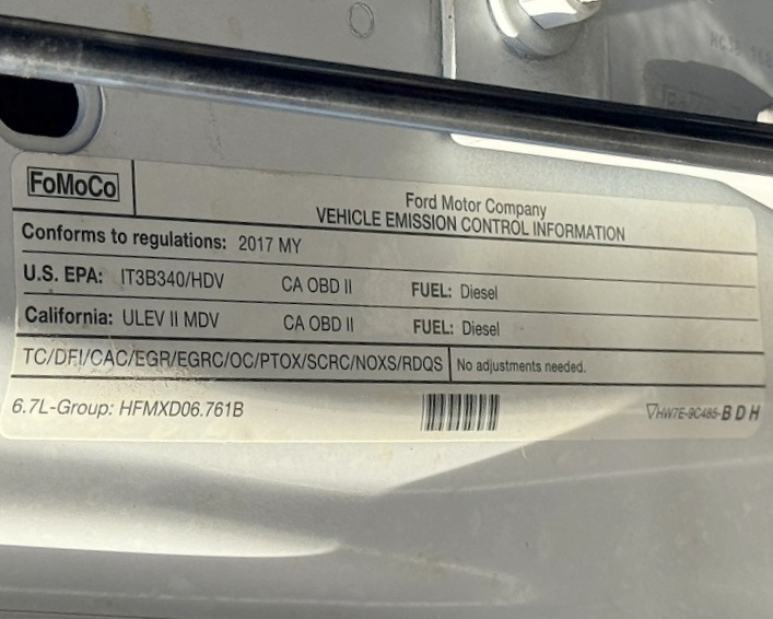 Ford Super Duty F-250 SRW King Ranch 4WD Crew Cab 6.75' Box 2017