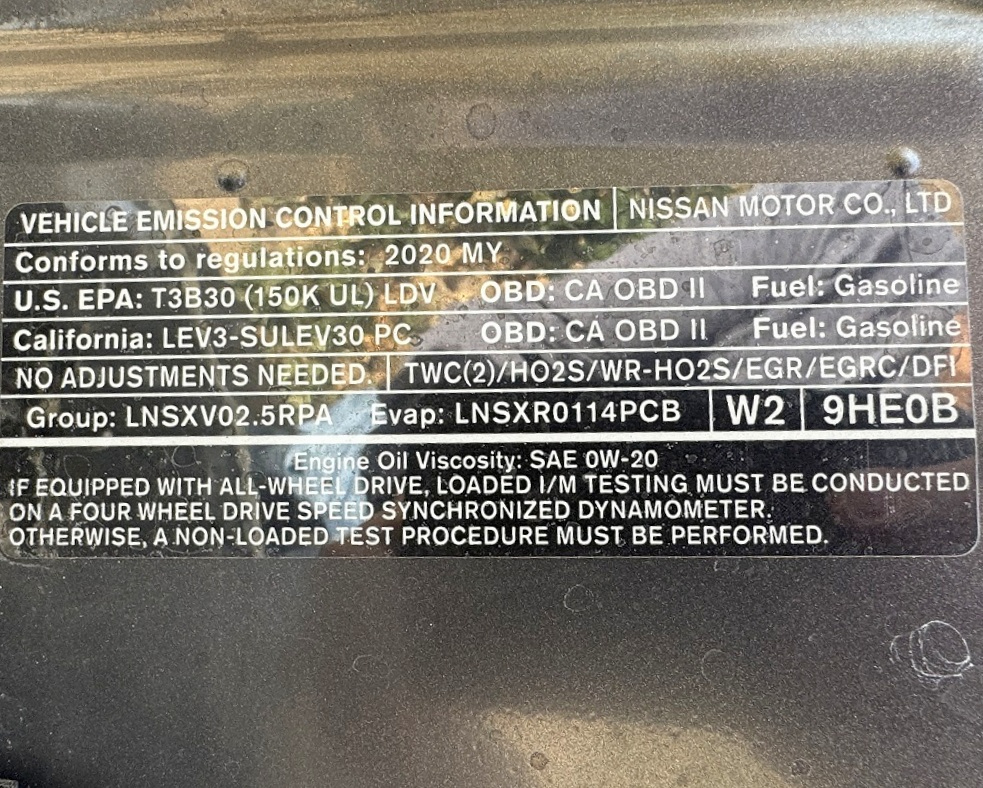 Nissan Altima 2.5 S Sedan 2020