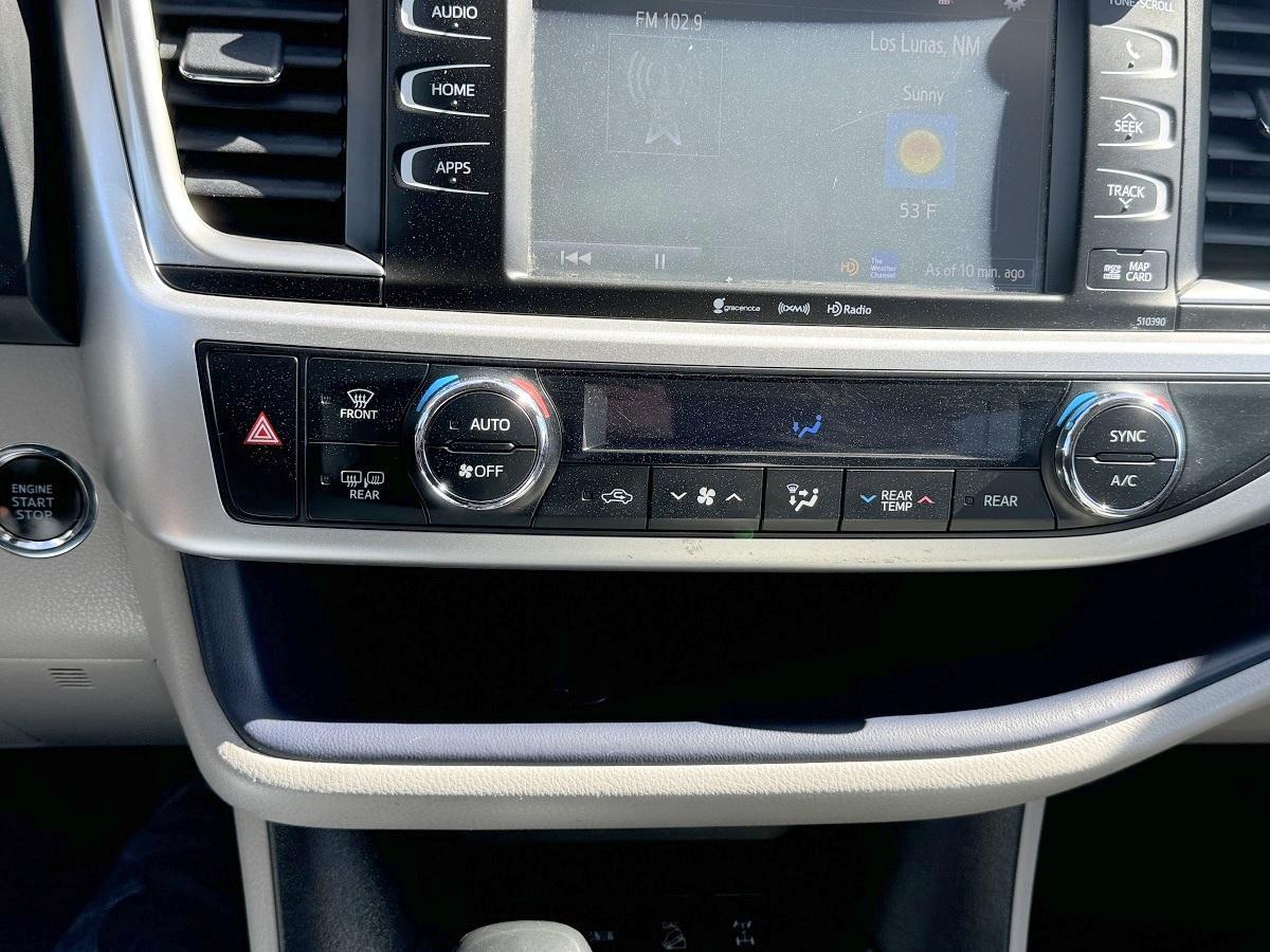 Toyota Highlander XLE V6 AWD (Natl) 2019