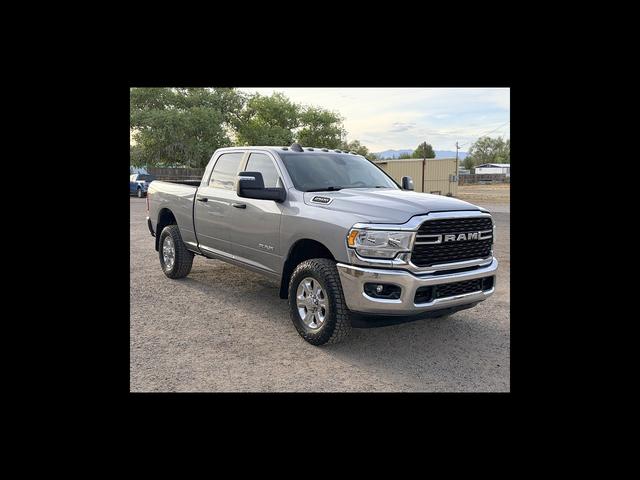Silver 2023 RAM 2500 Big Horn Crew Cab 4WD Pickup Truck Four-Wheel Drive Automatic