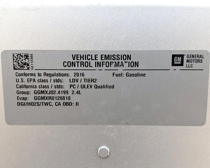 Buick Verano 4dr Sdn Base 2016