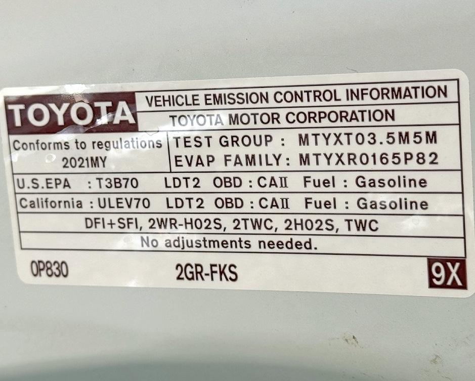 Toyota Highlander XLE FWD (Natl) 2021