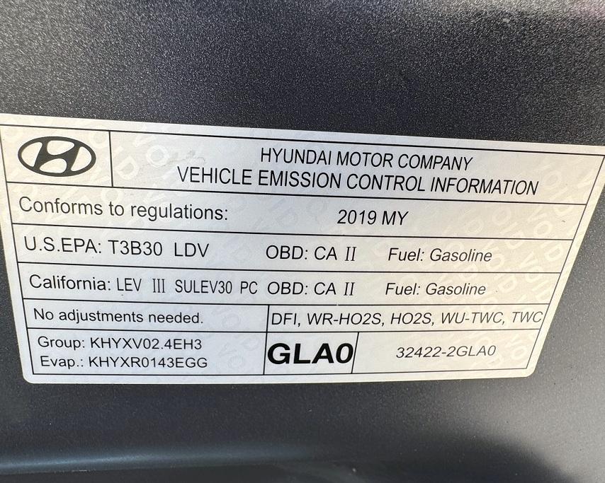 Hyundai Sonata SE 2.4L 2019