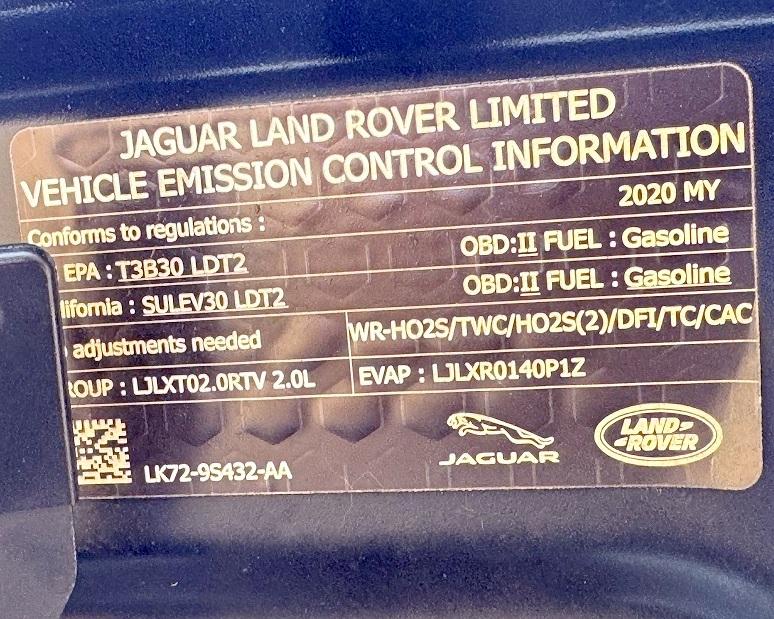 Land Rover Range Rover Evoque P250 SE 2020