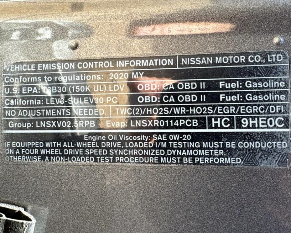 Nissan Altima 2.5 S Sedan 2020