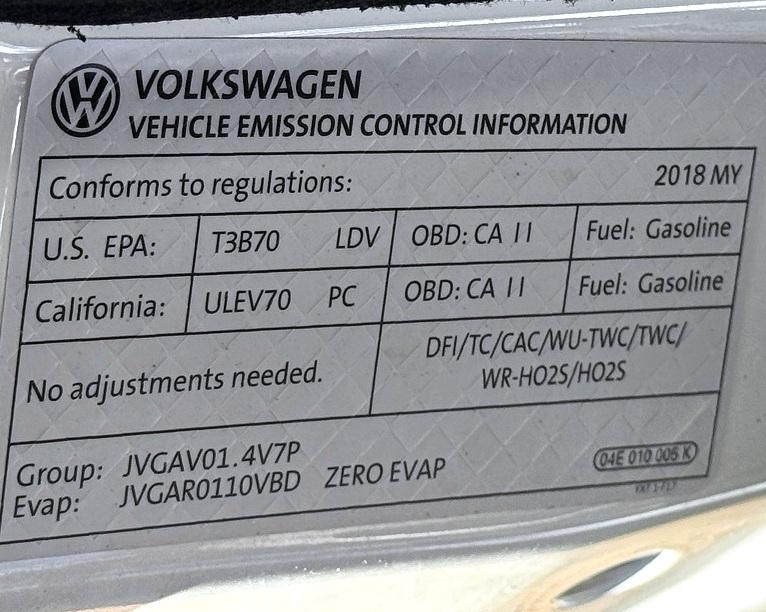 Volkswagen Jetta 1.4T SE Auto 2018