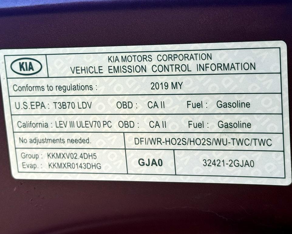 Kia Optima S Auto 2019