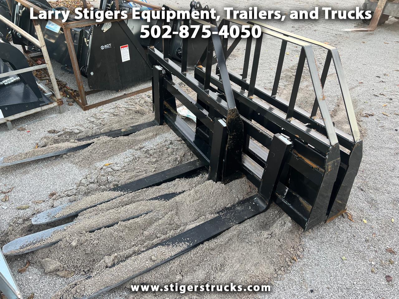 2023 AGT Industrial Pallet Fork Frame for skid steer 48" Skid Steer Adjustable Pallet Forks