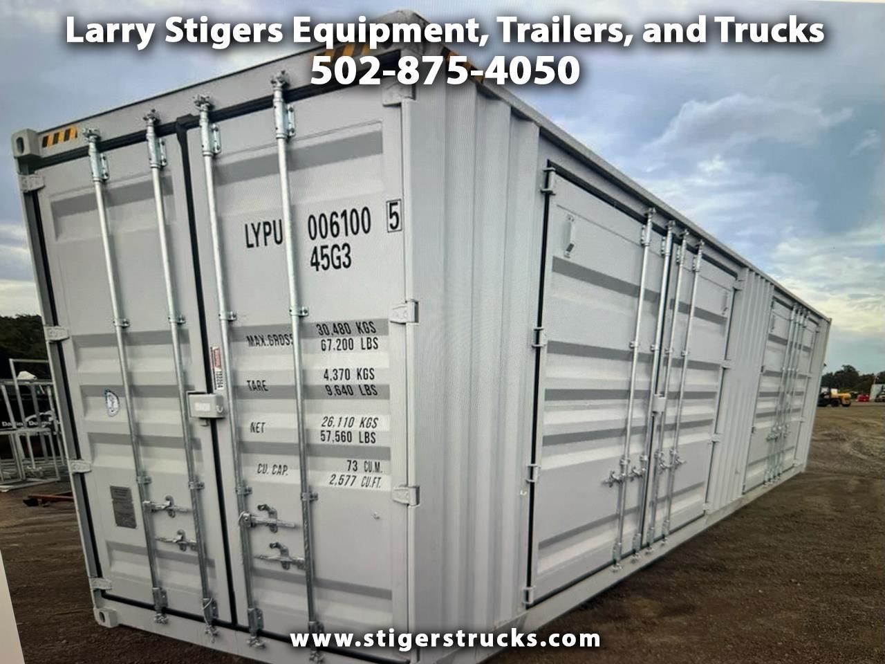 2023 Chery KV12 40'Shipping Container 2 Double Side & Rear Doors!