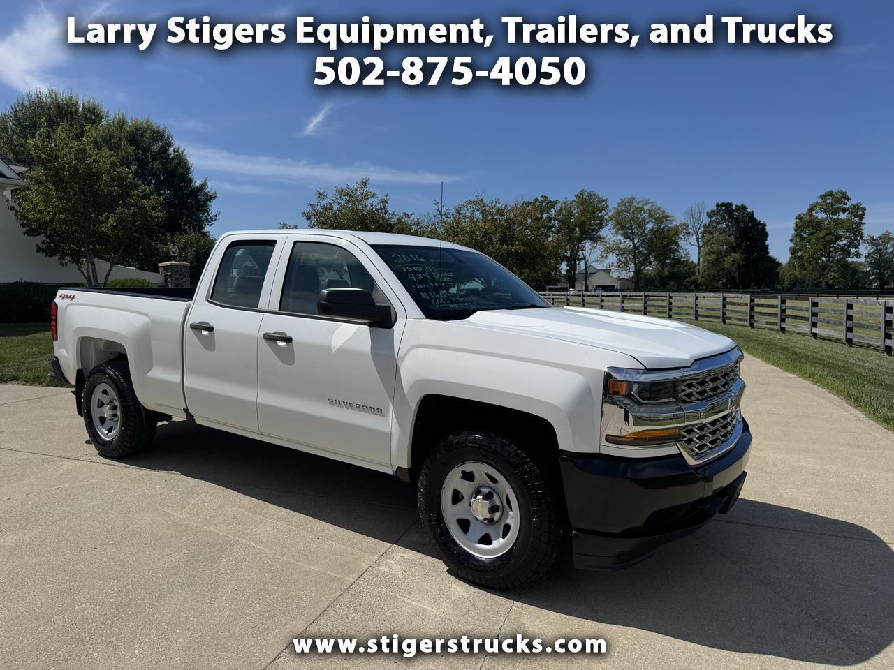 2016 Chevrolet Silverado 1500 Clean Work Truck Double Cab 4WD Work Truck!