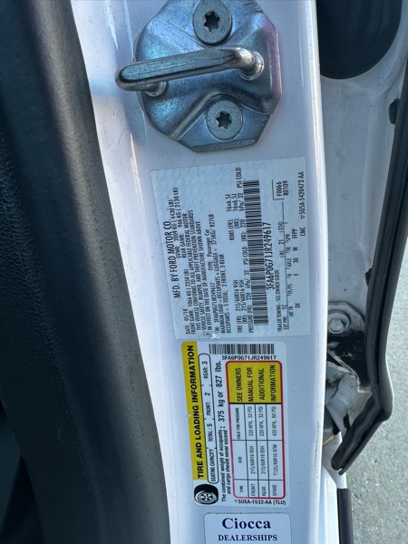 Ford Fusion S 2018 Ford Fusion S 2018