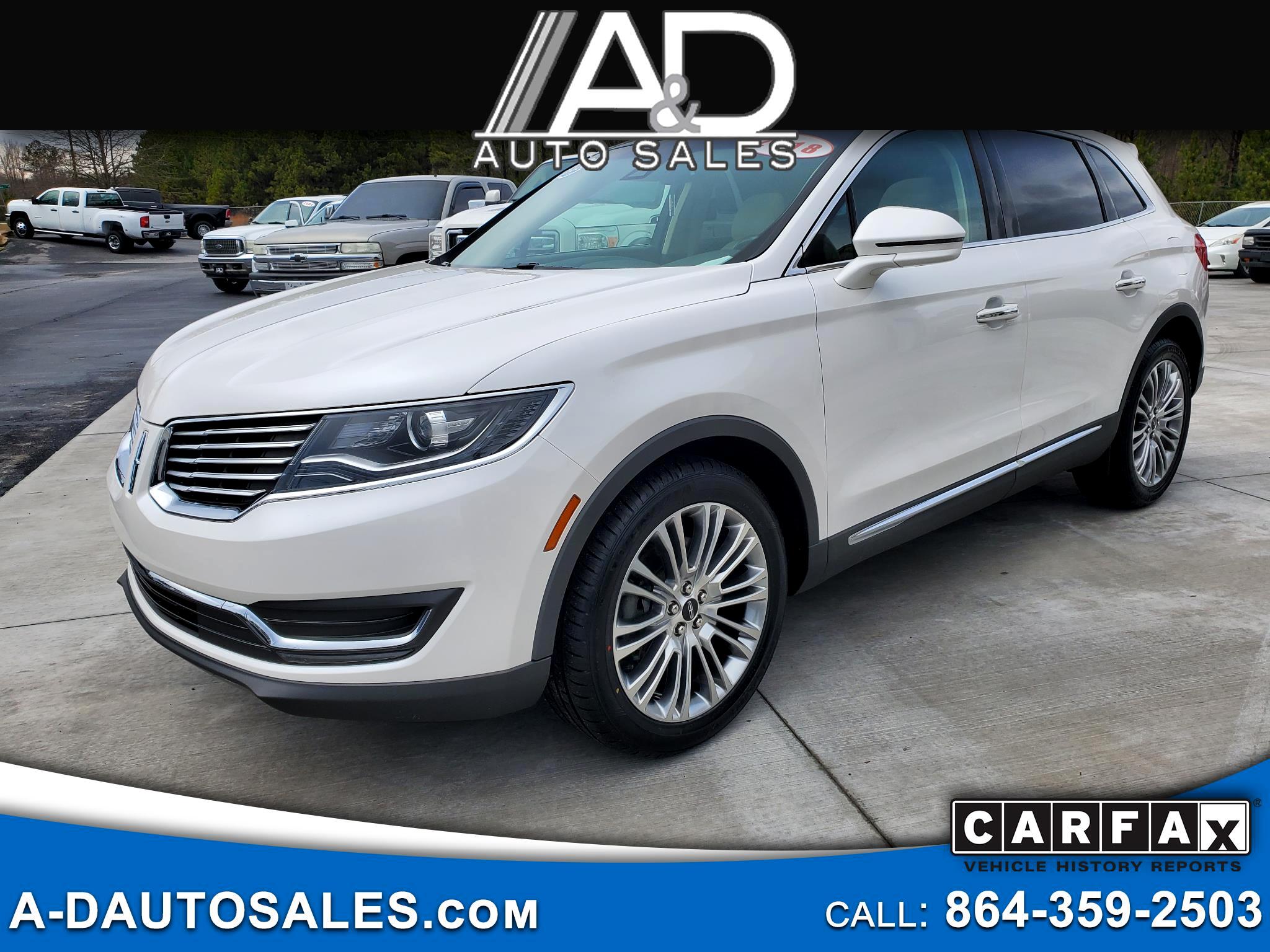 Lincoln MKX FWD 4dr Reserve 2018