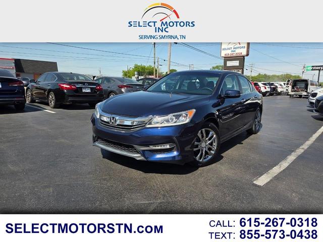 Blue 2016 Honda Accord EX-L V6 Sedan Front-Wheel Drive Automatic