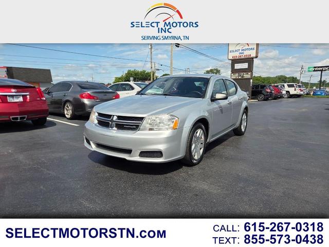 Silver 2012 Dodge Avenger Sedan Front-Wheel Drive Automatic