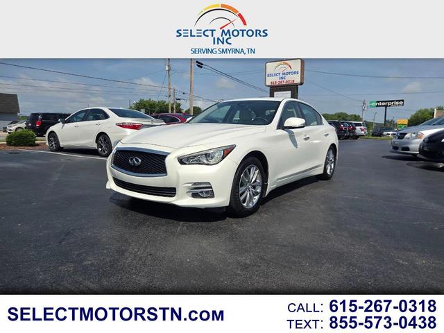 White 2014 INFINITI Q50 Hybrid Sedan All-Wheel Drive Automatic