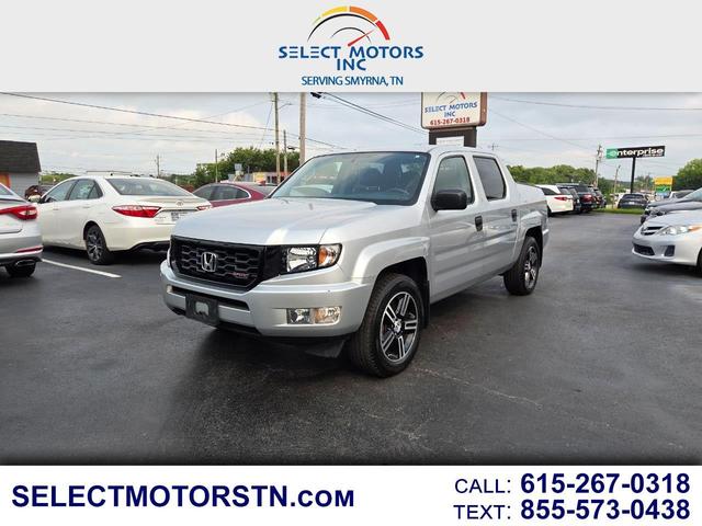 Silver 2013 Honda Ridgeline Pickup Truck Four-Wheel Drive Automatic