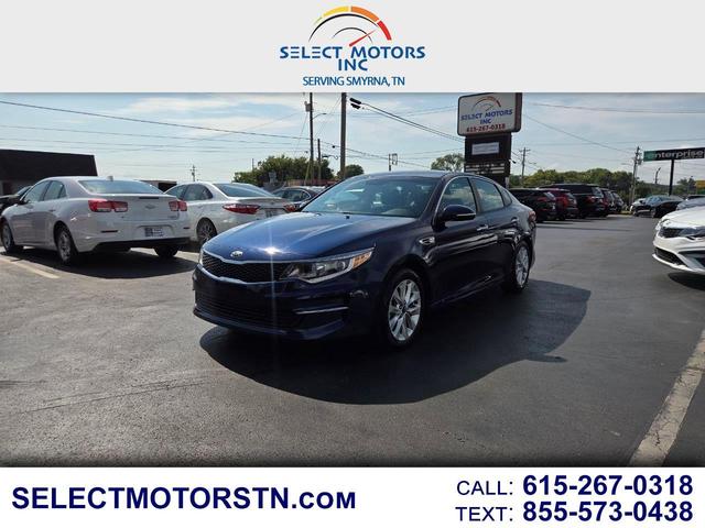 Blue 2017 Kia Optima Sedan Front-Wheel Drive Automatic