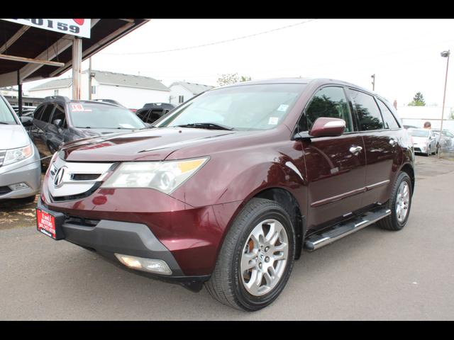Red (Burgundy) 2009 Acura MDX SH-AWD with Technology and Entertainment Package SUV / Crossover All-Wheel Drive Automatic