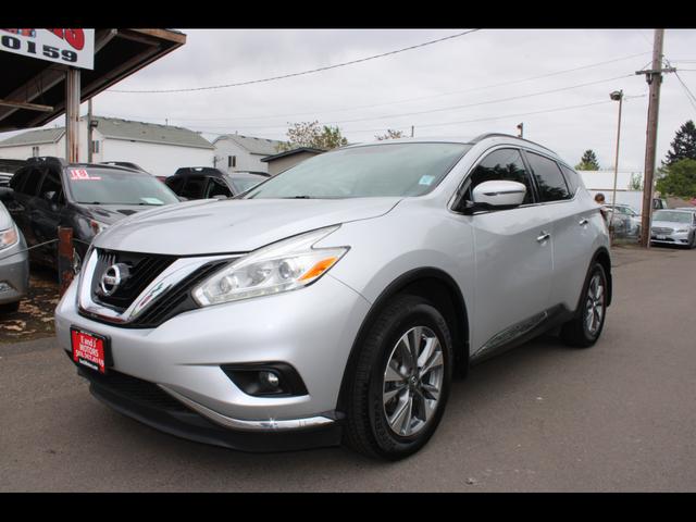 Silver 2016 Nissan Murano SV SUV / Crossover Front-Wheel Drive Automatic