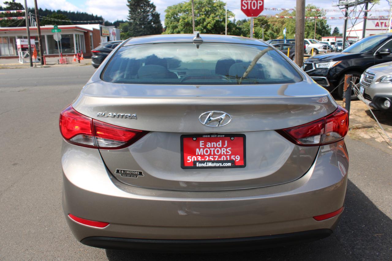 Hyundai Elantra 4dr Sdn Auto Value Edition (Alabama Plant) 2016