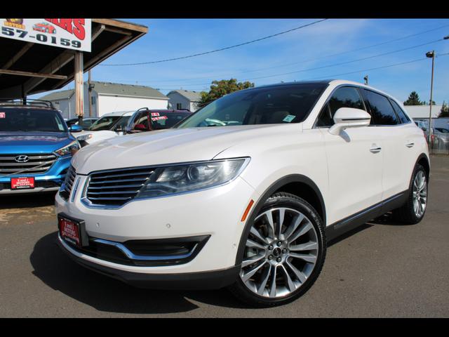 White 2017 Lincoln MKX SUV / Crossover All-Wheel Drive Automatic
