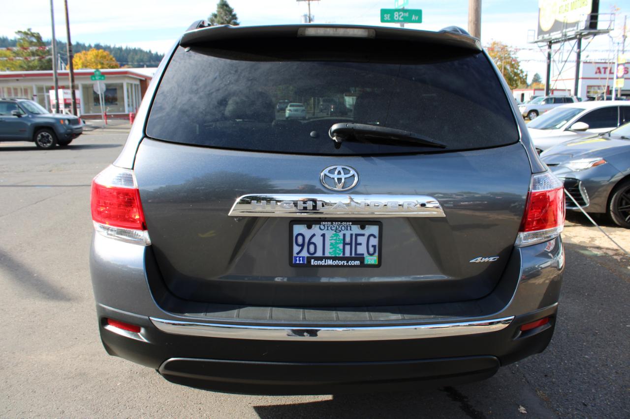 Toyota Highlander 4WD 4dr V6 Limited (Natl) 2012