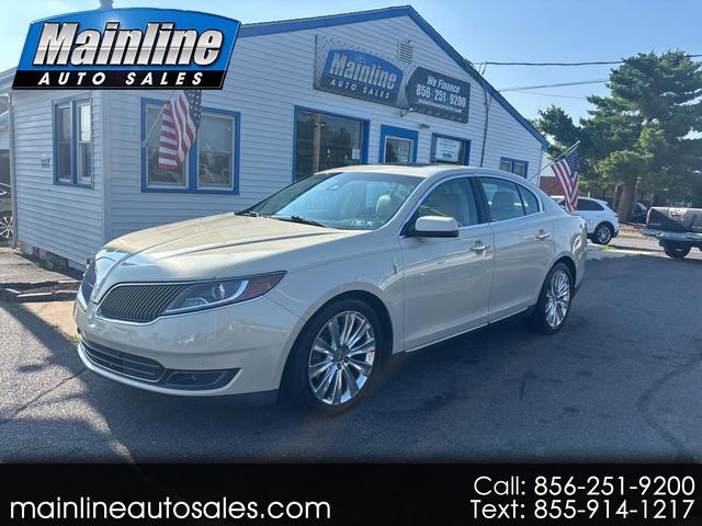 Cream 2016 Lincoln MKS Sedan All-Wheel Drive Automatic