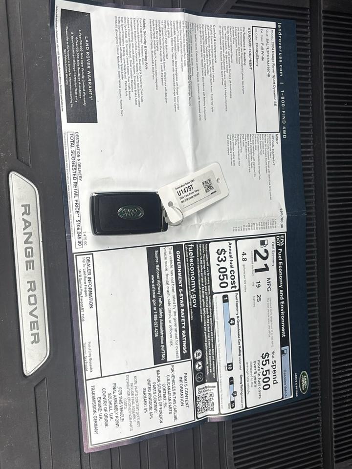 Land Rover Range Rover Sport P400 Dynamic SE 2024