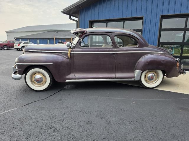Red (Burgundy) 1948 Plymouth Deluxe Coupe 3-Speed Manual