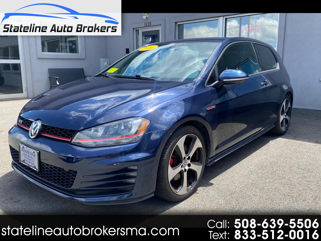 Used 2016 Volkswagen Golf GTI 2dr HB Man S for Sale in Attleboro MA 02703 Stateline Auto Brokers Inc
