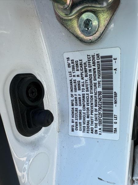 Honda Civic EX Sedan CVT 2016