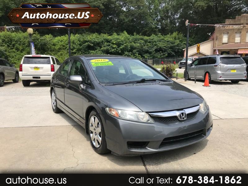 Used 2010 Honda Civic LX sedan for Sale in Hiram GA 30141 Autohouse.US